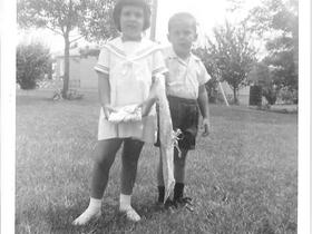 1966 Aug. Zann & Paul going to Mark Katzer's bday party.jpg